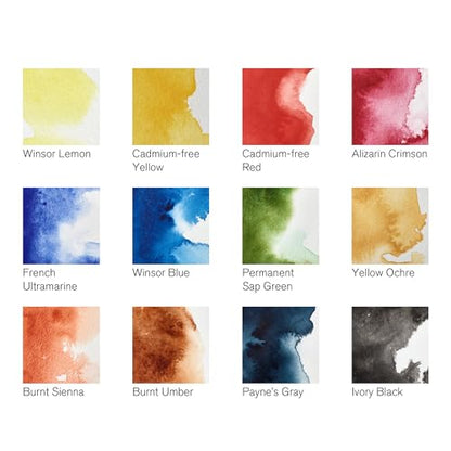 Winsor & Newton Professional Watercolor Paint Set, Compact Set, 12 Half Pan and Accessories - style: Compact Set 12 Half Pan & Accessories