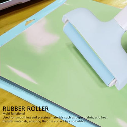 Soft Rubber Brayer 3.66in 2Pcs Rubber Roller Brayer Rollers for Block Relief Printing Art Crafts Printmaking Gluing Application