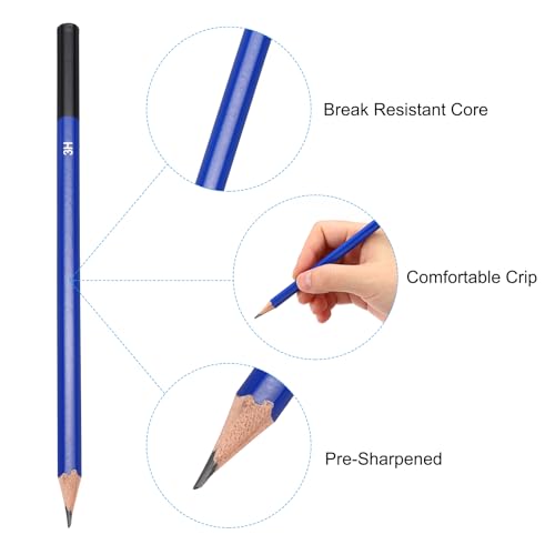 PATIKIL 3H Drawing Pencils for Sketching, 6PCS Sketch Pencils for Drawing Art Pencils Graphite Wood Pre-sharpened for Drawing Sketching Artists, 3H Pencils - size: 1 Count (Pack of 1), style: 3H
