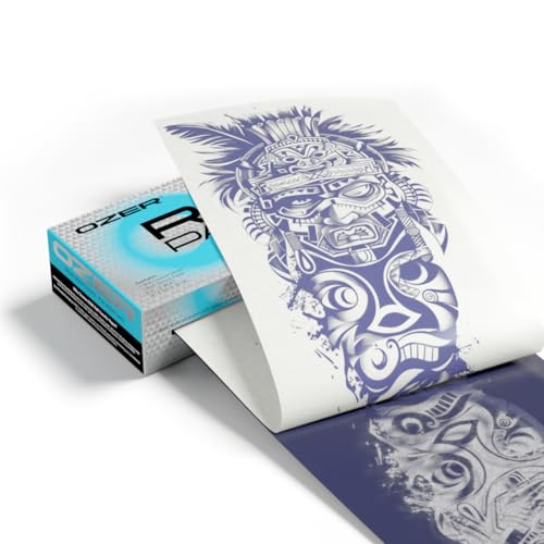 OZER Roll Paper Tattoo Transfer Paper 8.5Inch X 98.43Feet Roll Stencil Transfer Paper for Tattooing for Tattoo Artist - color: OZER Roll Stencil Transfer Paper, size: 8.5Inch × 98.43 Feet - 1 Roll