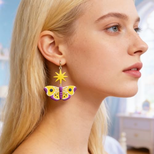 18Pcs Moth Shapes Polymer Clay Cutters Set, Clay Earrings Cutters Polymer Jewelry Cutter for Earrings Making DIY Craft Supplies
