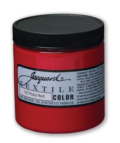 Textile Color Paint Ruby RED - color: Ruby Red, size: 8 Fl Oz (Pack of 1)