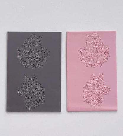 GYYCBXM 7 Pcs Polymer Clay Texture Sheets Mat, Works with Polymer Clay Cutter & Embossing Roller, DIY Tools for Pottery Earrings Jewelry Making Crafts