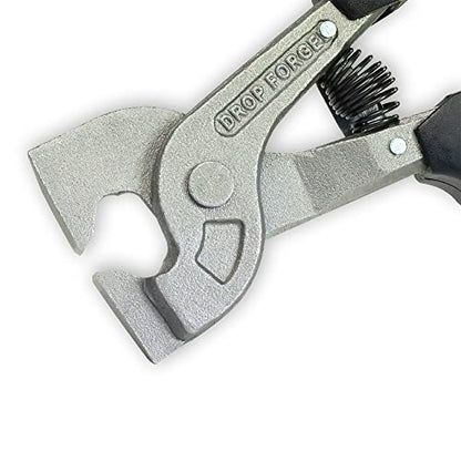 TILER 2 Piece Glass Tile Nippers Set - Heavy Duty Wheeled Glass Mosaic Nipper & Hd Ceramic Tile Nipper, Tile Cutter Pliers Soft-grip Handle - Shapping Plier,Stone, Metal