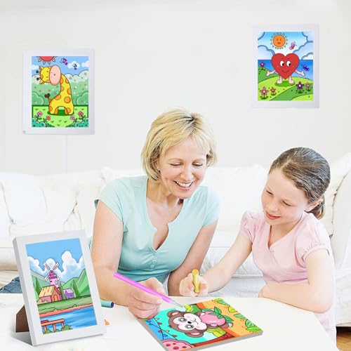 10Pcs Paint and Sip kits for Boys Girls Kids,Pre Drawn Canvas for Kids,Cute Pre Stretched Painting Canvas with Pictures to DIY Acrylic Painting Kits Christmas Party Night,8x10 Painting Canvas for Kids