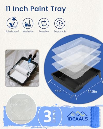 32PCS Paint Roller Kit with Extension Pole - 2 to 4 FT Pole, 4 inch 9 inch Paint Rollers, Paint Brushes for Walls, Painters Tape & Drop Cloth, Microfiber Roller Covers for Professional Painting - size: 32PCS