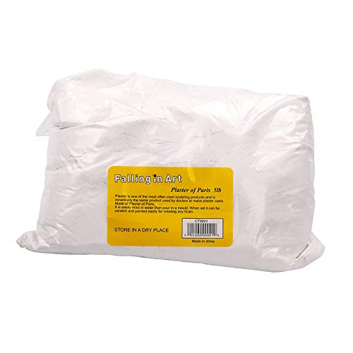 Falling in Art 5 LB Plaster of Paris, Hand Mold Casting Kit Powder, Gypsum Cement, Pottery & Ceramic Plaster Powder for Crafts, Sculpture, Diorama and Home Decor - size: 80 Ounce (Pack of 1)