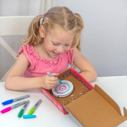 Butterfly EduFields Spin Art & Craft Kit for Kids | Educational Birthday Gift for 3+ 4 5 6 7 Year Old Boys and Girls| DIY Painting Kit for Kids | STEM Toy for for 3+ Years | Science Project Kit - style: Spin Art