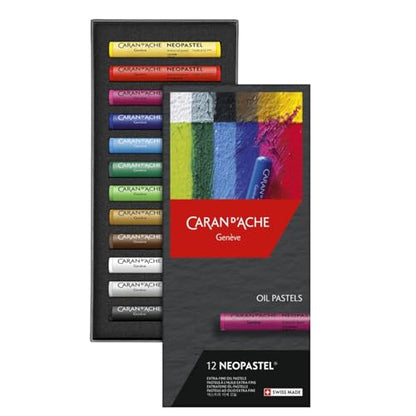 Caran D'ache - Neopastel Artist Oil Pastels - Set of 12 (7400.312)