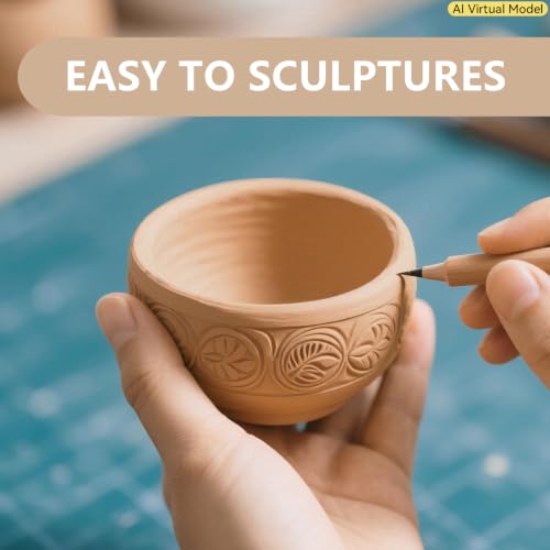 VIBRATITE Natural Air Dry Clay Bulk, 10LBs All-Purpose Modeling Sculpting Pottery Clay for Beginners and Professional (Yellow) - color: Yellow