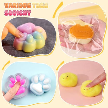 ColoPlay Taba Squishy Kit - 18OZ Rubber with Guided, Bubble Free and Faster Fully Cures - FuFu Squishy Kit with Mold, Flocking Powder - Stress Relief Entertainment - size: 18OZ Kit