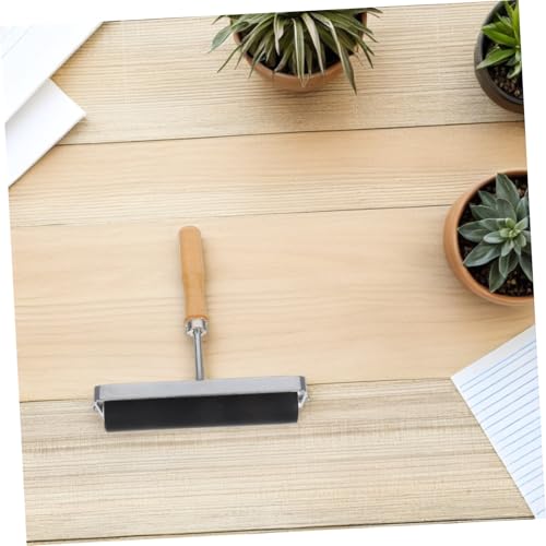 Unomor Hard Rubber Roller Large Printmaking Tool for DIY Ink and Stamping Crafts, Precision Craft Roller for Block Printing and Painting Projects