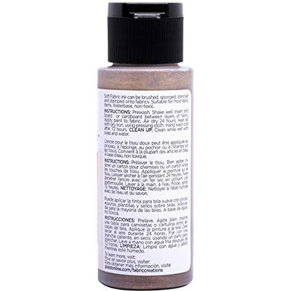 Fabric Creations Fabric Paint, 2 oz, Metallic Bronze - color: Metallic Bronze