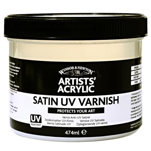 Winsor & Newton Professional Acrylic Medium, Satin UV Varnish, 450ml (15.2-oz) - color: Satin Uv Varnish, style: 450ml (15.2-oz)