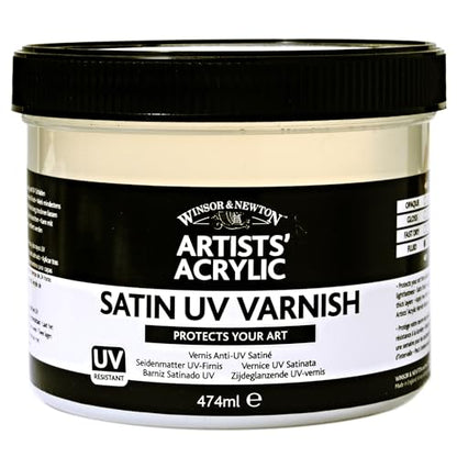 Winsor & Newton Professional Acrylic Medium, Satin UV Varnish, 450ml (15.2-oz) - color: Satin Uv Varnish, style: 450ml (15.2-oz)