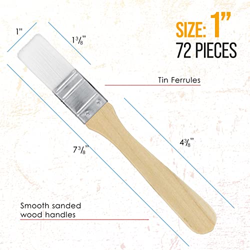 U.S. Art Supply 3 Pack of Variety Size (Set of 72 Packs of 3) = 216 Total Brushes
