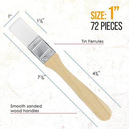 U.S. Art Supply 3 Pack of Variety Size (Set of 72 Packs of 3) = 216 Total Brushes