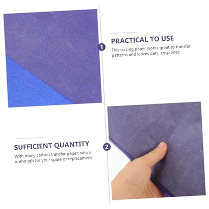 Homoyoyo Daily Use Carbon Papers 50 Sheets Graphite Paper for Tracing on Fabric Drawing Roll