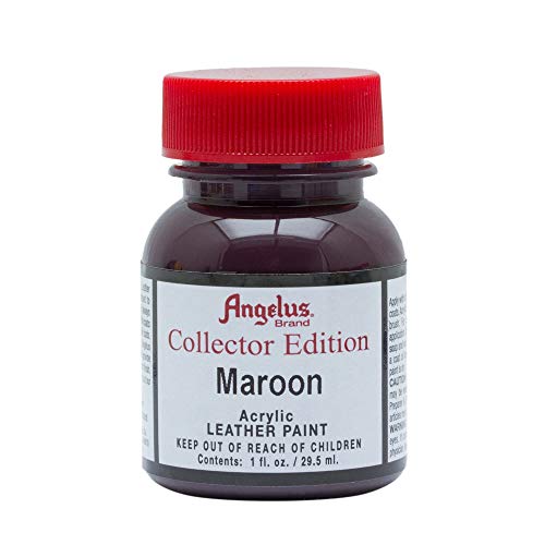 Angelus Collector Leather Paint 1 oz Maroon - color: Maroon