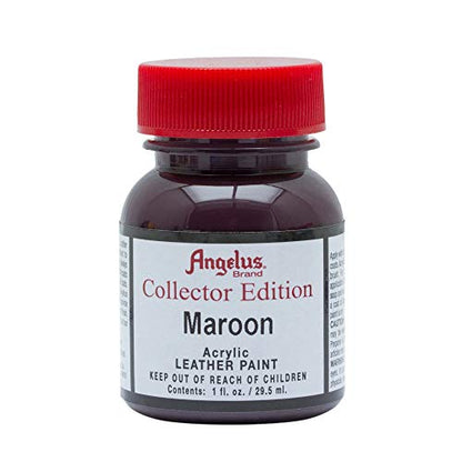 Angelus Collector Leather Paint 1 oz Maroon - color: Maroon