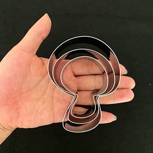 Mushroom Cookie Cutter Set-Size 3.3" 2.7" 2.2" -3-Pieces-Cookie Cutters Fondant Biscui Cutters