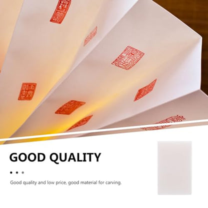 HAPINARY 4 Pcs Rubber Carving Blocks Set 4x2.5cm Soft Rubber Stamp Material for DIY Handmade Crafts and Stamp Making Art Supplies