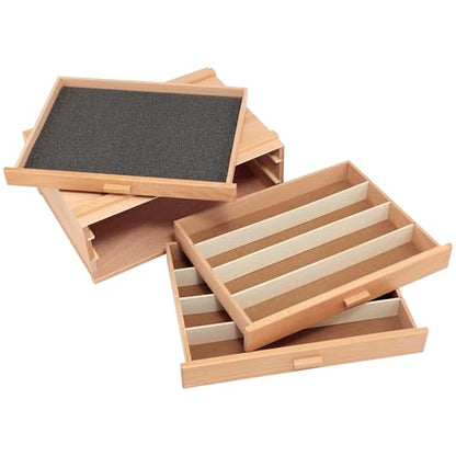 HG Art Concepts Artists Storage Chests - Premium Studio Organizer for Paint Tubes, Brushes, Pecils, Markers, & More! - 3 Drawer - 2 Pack - size: 3 Drawer 2 Pack