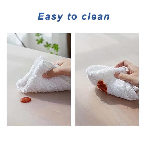 Silicone Placemats, Food-Grade Non-Slip Waterproof, Dining, Countertop Protector, Kitchen Counter Mat, Heat Resistant, Baking mat Dishwasher Safe - color: Translucent, size: 15.7 x 11.8 in - 2pcs (0.04 in)