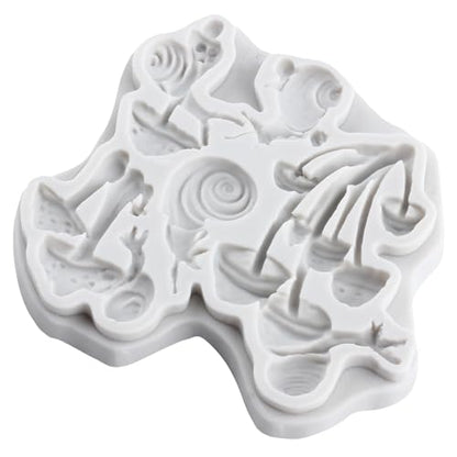 Mushroom Polymer Clay Casting Mold Mushroom Snail Silicone Molds for DIY Crafts Epoxy Resin Casting Air Dry Polymer Clay Plaster Jewelry Making - color: Style B