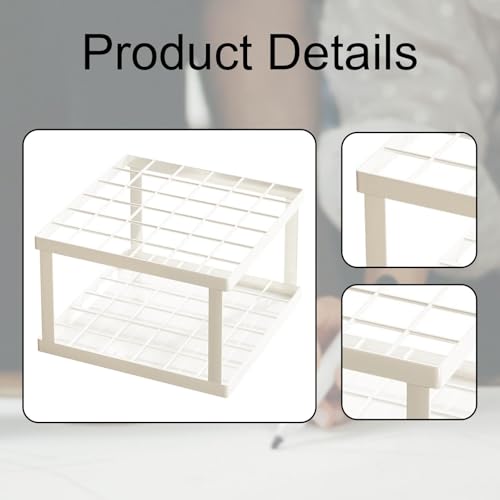 Marker Organizer for Desk 36 Slot Iron Storage Rack | Art Brushes Stand Pencil Holder for Home Office