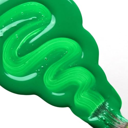 GOLDEN High Flow Acrylics, Permanent Green Light, 1 fl. oz. Bottle, Professional Acrylic Paint, Semi-Opaque - color: Permanent Green Light