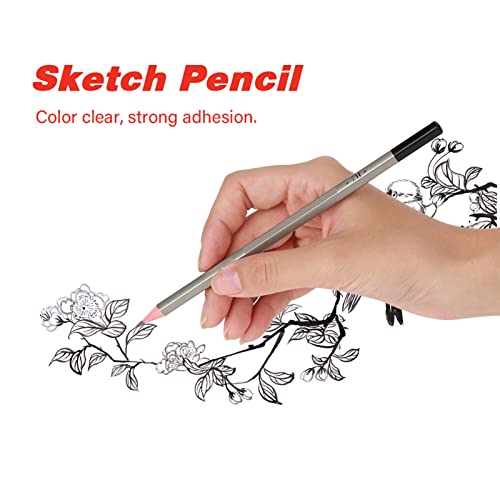 GLOGLOW Graphite Sketch Art Pencils Set 48 Pieces 9H to 14B for Artists Sketching Painting Professional Drawing