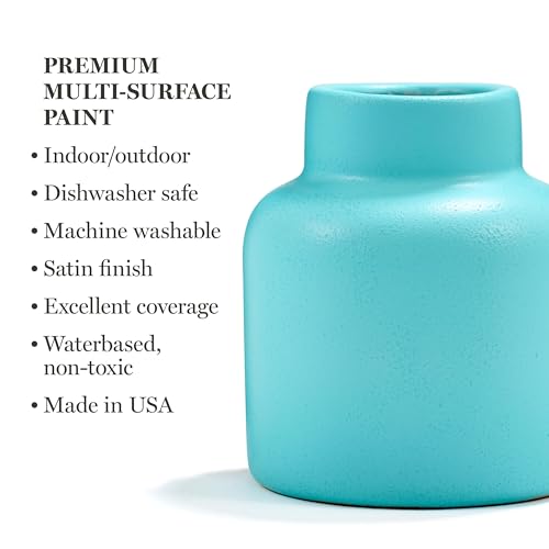 Martha Stewart, Multi-Surface Satin 12 pc Paint Set, Color Essentials - color: Color Essentials