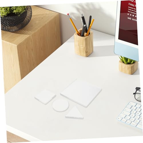 SAFIGLE 4pcs Gel Printing Plate Set for Art Printing and Printmaking, 8mm Reusable Gel Press Plates for Mixed Media, Scrapbooking, and Crafting Supplies