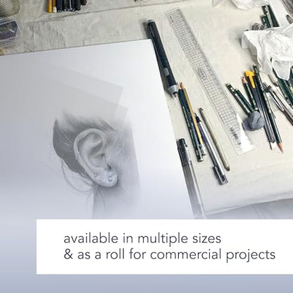 Canson Artist Series Tracing Paper, Roll, 18inx8yd (25lb/40g) - Artist Paper for Adults and Students - size: 18"X8yds