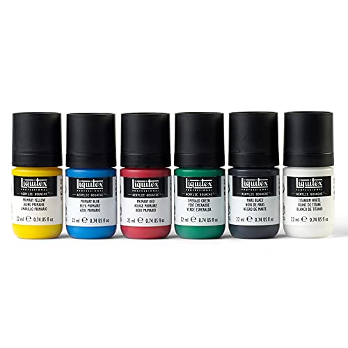 Liquitex Professional Acrylic Gouache Paint, 6 x 22ml (0.74-oz), Primaries Set - style: Primaries Set 12 x 22ml (0.74-oz)