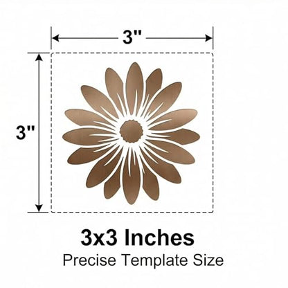 80 PCS Flower Painting Stencils Reusable Templates for Crafts & Painting on Wood, Canvas, Glass & Walls