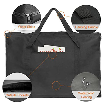 Cupohus 25" x 37" Lightweight Art Portfolio Bag (Edition 2.0) with Outer Pockets and Handle, Student Carry Transport Storage Bag for 24" x 36" Artworks - size: 25" x 37"