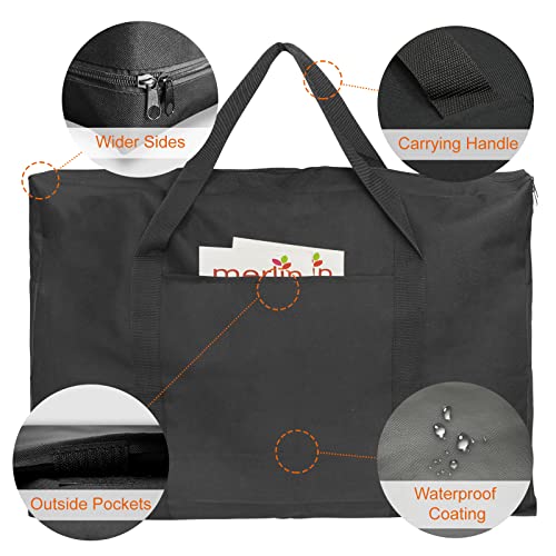 Cupohus 19" x 25" Lightweight Art Portfolio Bag (Edition 2.0) with Outer Pockets and Handle, Student Carry Transport Storage Bag for 18" x 24" Artworks - size: 19" x 25"