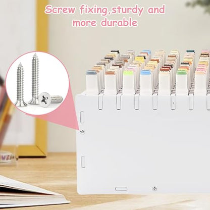 Tefola Art Marker Storage Rack, 180 Slots, PVC Board Organizer