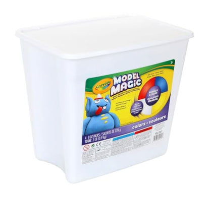 Crayola Model Magic (2lb Bucket), Modeling Clay Alternative, Primary Colors, Air Dry Clay for Kids, Classrooms Supplies, 3+ - color: Primary Colors