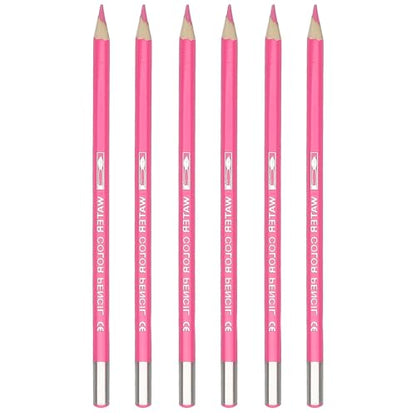 PATIKIL Watercolor Pencil, 6Pcs Water Soluble Pencils for Blending, Coloring, Sketch Drawing, Painting, Pale Pink - color: Pale Pink