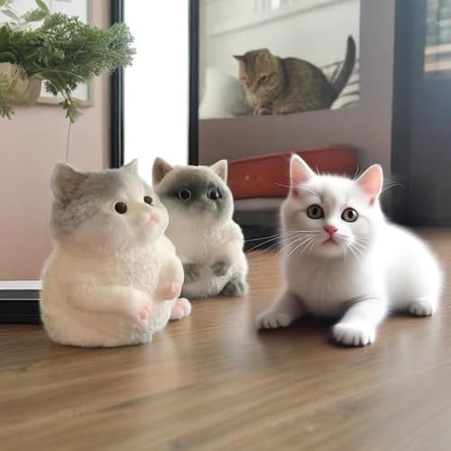 Cat Silicone Molds for Taba Squishy, Animal Taba Squishy Molds, Oversize Resin Casting 3D Fat Cat Resin, Flexible Effortless Liquid Silicone Squishy for Taba Squishy Kit, Stress Relief DIY - size: Large