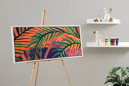 Kate and Laurel Sylvie Blank Framed Canvas Wall Art, 18x40 White, Modern Empty Canvas for Paint-Your-Own Art, Premium Framed - color: White, size: 18"L x 40"W