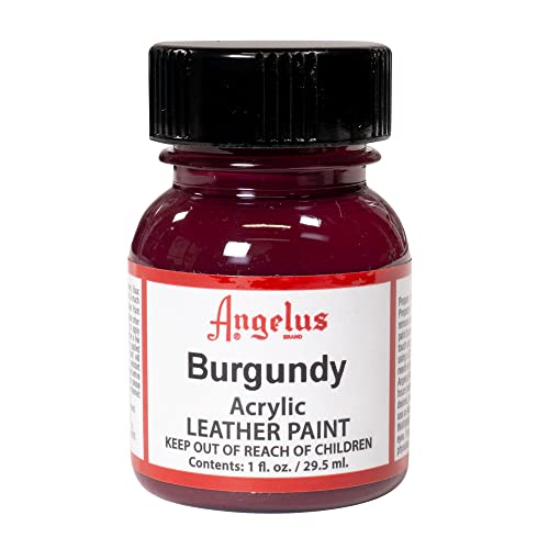 Angelus Acrylic Leather Paint, 1 Fl Oz (Pack of 1), Burgundy - color: Burgundy, size: 1 Fl Oz (Pack of 1)