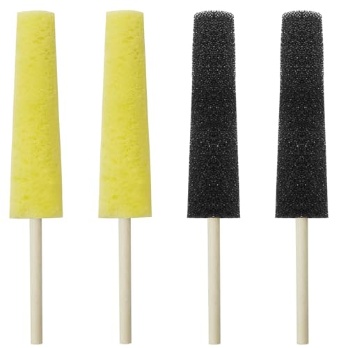 Sponge Stick Pottery Sponges Ceramic Tools Burr Repair, Pottery Trimming Tools Two Colors Holder for Clay Making Ceramic Accessories for Artist Carving and Shaping Supplies