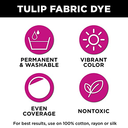 Tulip Permanent Fabric Dye Powder, Hot Dye Method for Vibrancy, Long-Lasting Color, Orange
