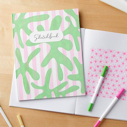 Paper Junkie Blank Books for Kids to Write Stories - 8.5 x 11 In, White Hardcover, Pack of 3 - Unlined Journal & Scrapbook with 36 Pages Acid-Free Paper for Drawing & Doodling