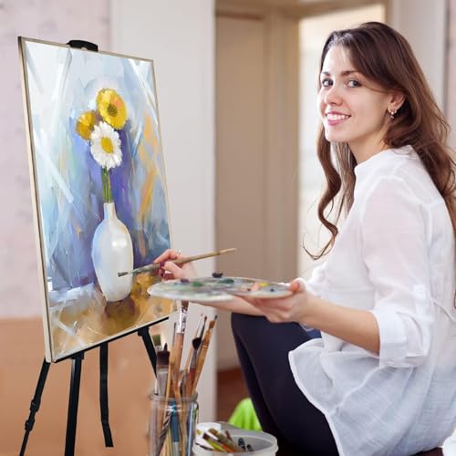 Ns Jymb Art Easel Stand for Painting Canvases - 66-Inch Adjustable Metal for Adults Tabletop & Outdoor Use - Lightweight Portable Easel for Displaying & Drawing - Sturdy,4-Pack. - style: 66Black 4pack