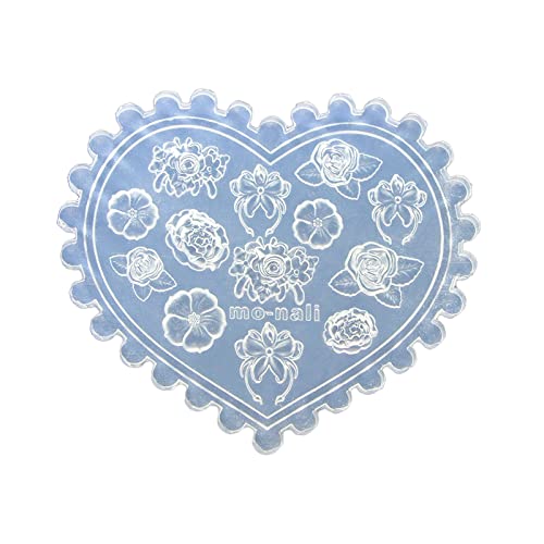2PCS Mini Nail Art Silicone Mold,3D Chain Pearl Flower Nail Art Mold Silicone Combination Decorative Resin Mold